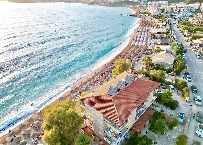 Potam'sea Bliss 7 - Front, Sun Beds & Parking Himarë